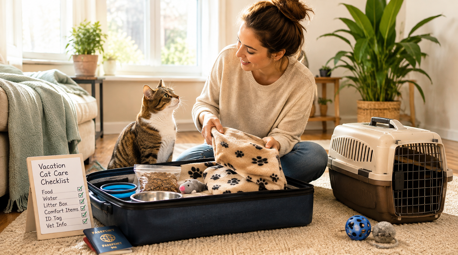 Vacation Cat Care: Essential Tips for Keeping Your Cat Safe and Happy While You Travel