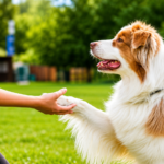 Dog Training Services: dog learning obedience with a professional trainer