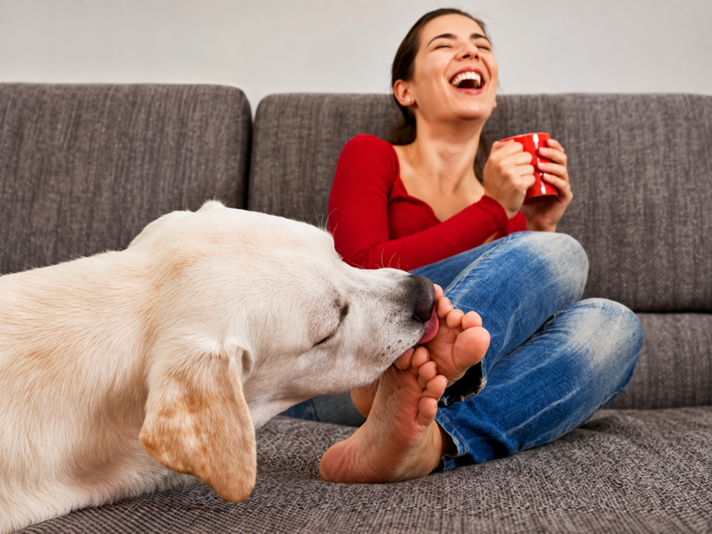 Why does my dog lick my ankles
