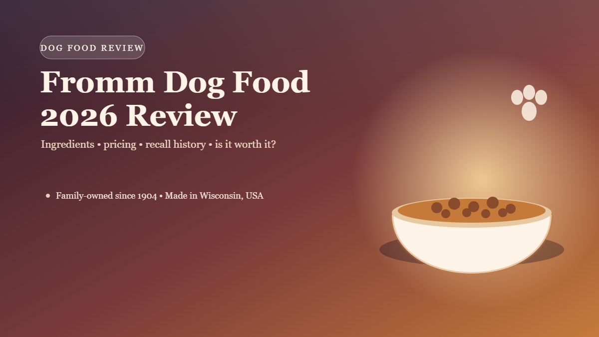 Fromm Dog Food Review 2026