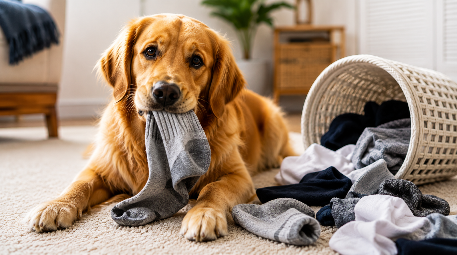 Why does my dog steal my socks