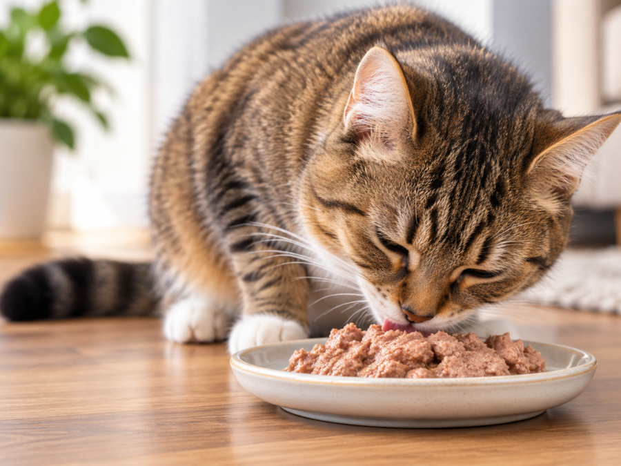 Farmina cat food reviews — lineup of N&D dry and wet cat food bags and cans