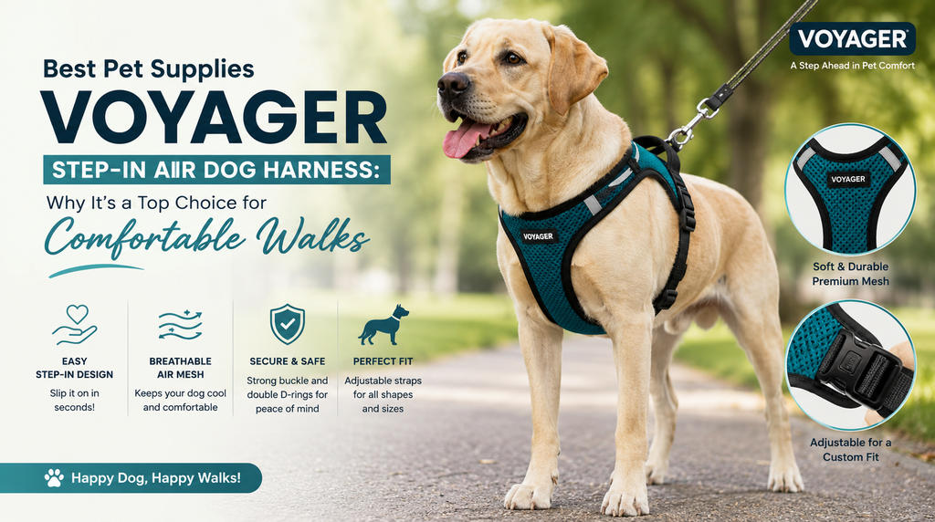 Best Pet Supplies Voyager Step-In Air Dog Harness for Comfortable Walks