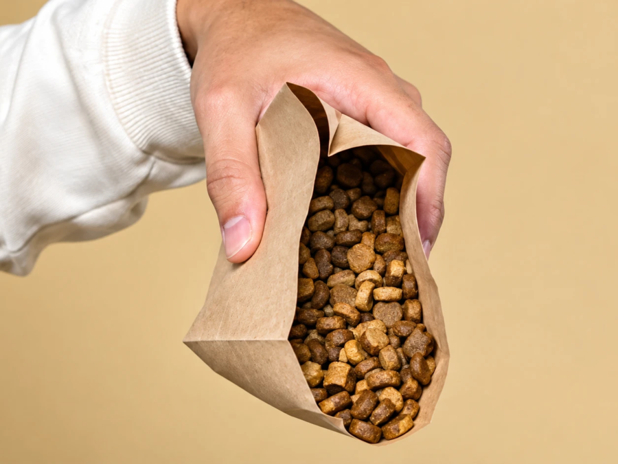 Zignature Kangaroo Formula dry dog food bag and kibble